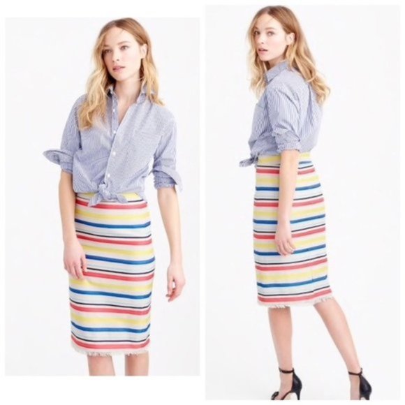 Host Pick 🧚🏼COLORFUL JACQUARD STRIPED SKIRT